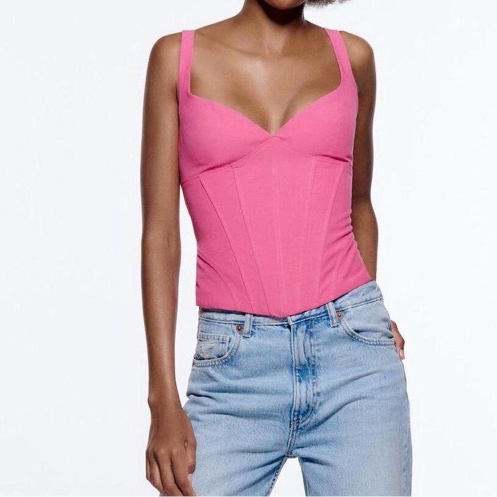 Zara Fuchsia corset Top